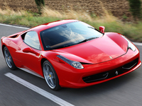 3/4 avant Ferrari 458 Italia