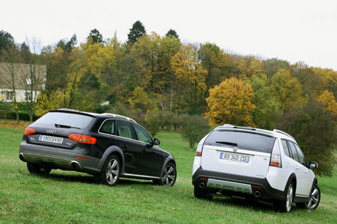 Comparatif : Audi A4 Allroad vs Saab 9-3x : anges et démons