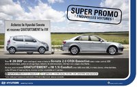 Pour l'achat d'une Sonata, Hyundai Belux vous offre une i10 en cadeau !