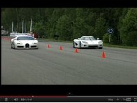 [vidéo] Bugatti Veyron vs Koenigsegg CCXR, la dragrace de titans