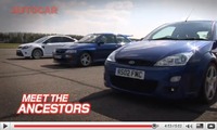 La nouvelle Ford Focus RS contre ses ancêtres Focus RS et Escort RS Cosworth [vidéo]