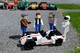 Une Caterham R500 en Lego avec un Stig, un Clarkson, un Hammond et un May
