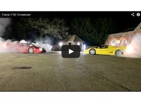 Deux Ferrari F50 s'affrontent ... dans un tir à la corde