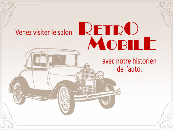 Venez visiter le Rétromobile avec l’historien de Caradisiac