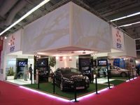 Stand EDF : Peugeot 307 CC Electrique et Toyota Prius plug-in hybride