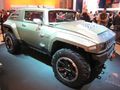 Gros plan sur le HUMMER HX Concept au biocarburant