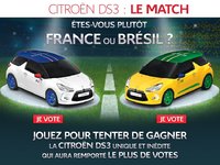 Citroën titille les supporters de foot : vous êtes plutôt DS3 France ou DS3 Brésil ?