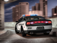 La Dodge Charger de police "pace car" pour la prochaine course de Nascar