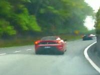 [Vidéo] Batailles de Ferrari 430 sur route ouverte, c’est mal mais c’est joli