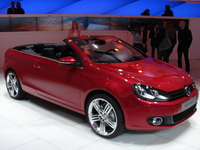 En direct de Genève : La Volkswagen Golf Cabriolet  décapote plus vite que son ombre ( + vidéo)