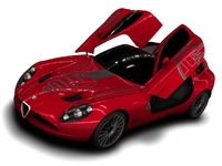 L'Alfa Romeo Zagato TZ3 Corsa produite! Avec un moteur V10...