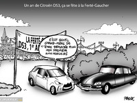 Le dessin du jour - Première bougie pour miss DS3 anti-rétro