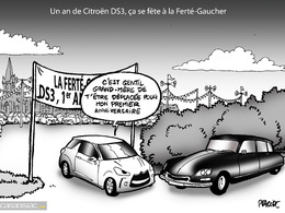 Le dessin du jour - Première bougie pour miss DS3 anti-rétro