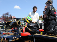 Bruno Senna au volant d'une Lotus Renault le 1er mai dernier, à Spa