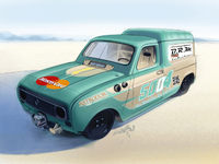 Après le Duster à Pikes Peak, la 4L F6 à Bonneville