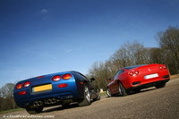 Photos du jour : Corvette C5 & Ferrari 550 Maranello