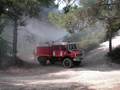 A bord d'un camion de pompiers avec les Mercedes Unimog