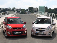 Comparatif Chevrolet Spark - Kia Picanto : citadines délurées