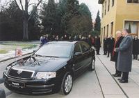 La Skoda Superb, voiture officielle en République Tchèque
