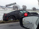 Un prototype d'Alfa Romeo 4C au tas
