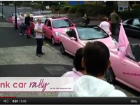 Une Nissan Leaf rose a participé au Pink Car Rally pour la bonne cause