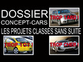 Dossiers concept-cars : florilège des projets classés sans suite