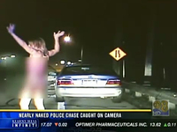 [vidéo] Presque nue, elle fuit la police après avoir été contrôlée à 177 km/h