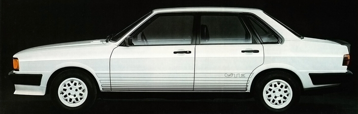La ligne de l'Audi 80, tracée avec Giugiaro, est élégante et équilibrée, mais son Cx de 0.43, s'il est dans la norme en 1978, devient franchement mauvais quand apparaît la variante GTE en 1982.