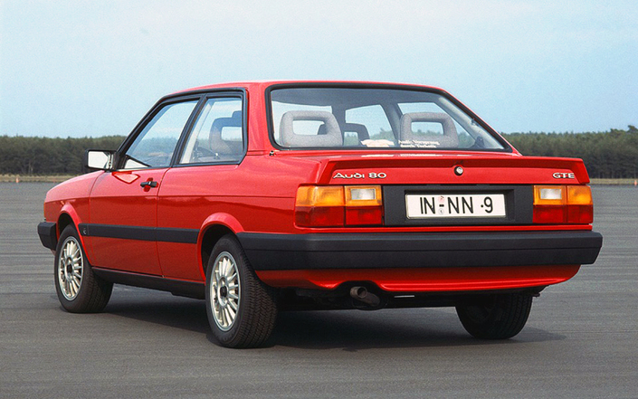 L'Audi 80 GTE existe en version 2 portes, prisée en Allemagne mais non importée en France.