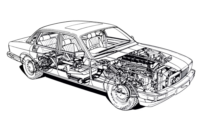 La Jaguar XJ40 n'a rien à voir avec la XJ6 qu'elle remplace. Coque, suspension et moteurs sont différents, sans oublier que la maintenance est facilitée par une construction plus simple.