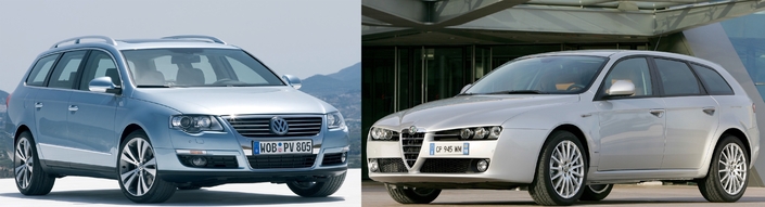 Alfa Romeo 159 V6 SW vs VW Passat V6 FSI SW : break de classe contre break de masse, dès 5 500 €