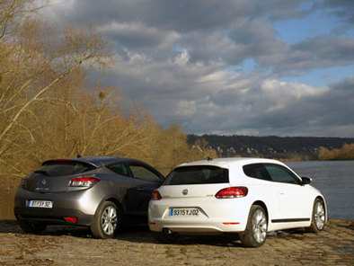 Comparatif Volkswagen Scirocco/Renault Mégane Coupé