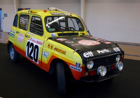 La voiture originale des frères Marreau en 2024 à Rétromobile…