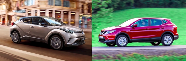 Match du Mondial 2016 - Toyota C-HR vs Nissan Qashqai