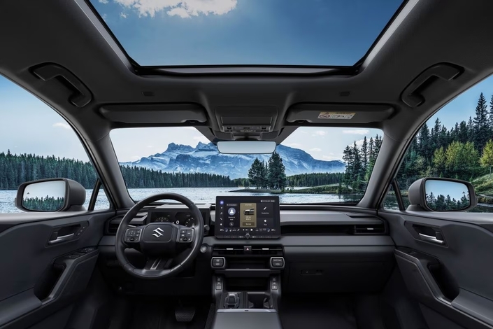 L’intérieur du nouveau Suzuki Across est lui aussi identique à celui du dernier Toyota Rav4.