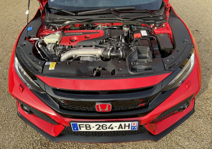 Rien à redouter de l'éprouvé moteur de la Honda Civic Type R FK8, les exemplaires les plus récents étant parfois encore sous garantie.