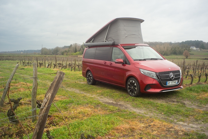 Le Mercedes marco Polo sera restylé cet été. Mais il n’aura pas de version électrique dans les prochains temps.