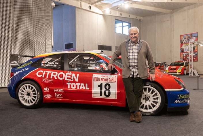 Guy Fréquelin aux côtés de la Xsara WRC, un homme très réspecté autant pour sa rigueur que pour son côté humain.