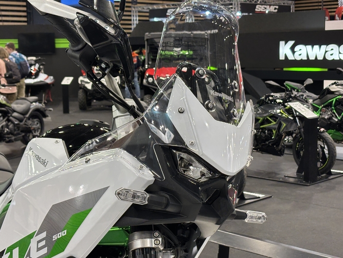 La Kawasaki KLE500 est à découvrir sur le Salon du 2 Roues de Lyon