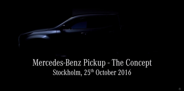 Mercedes : premier teaser pour le pickup, en concept