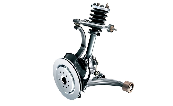 La suspension avant de l'Alfa 159 recourt à une double triangulation. Raffiné, efficace mais un peu coûteux quand il faut changer toutes les rotules.