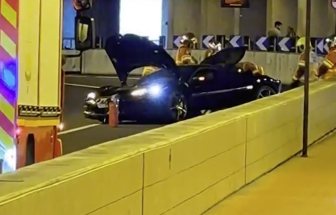 Elle arrache la roue de sa Ferrari 296 dans le tunnel mythique de Monaco