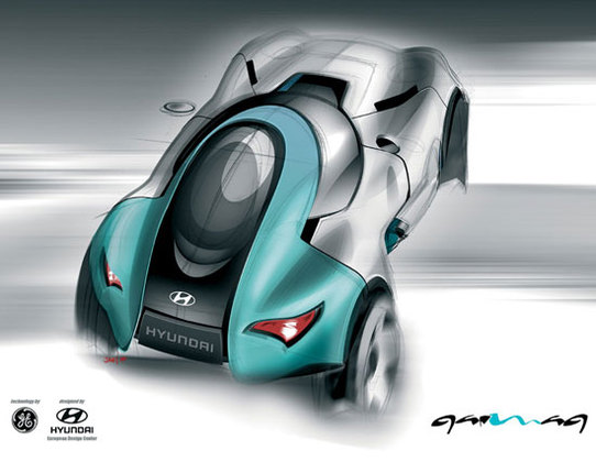 Hyundai et GE Plastics : le concept-car QarmaQ a un karma écolo !