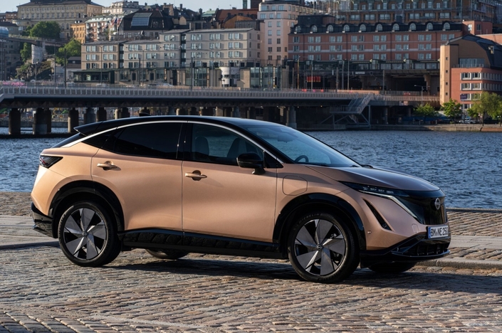 Le Nissan Ariya est du genre discret sur notre marché.