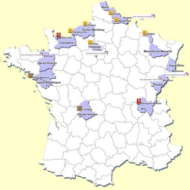 Chiffres 2014 : PSA produit 1/3 de ses modèles en France, le groupe Renault 1/5