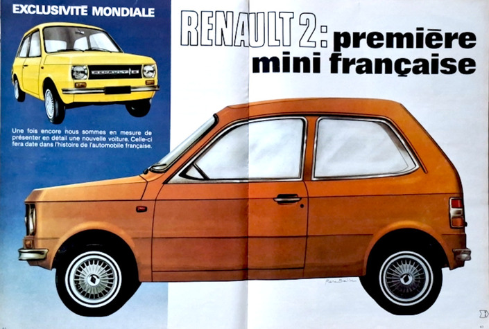 En 1971, l'Auto-Journal révèle le projet Renault 2, qui ne verra jamais le jour. Via Lignesauto.fr