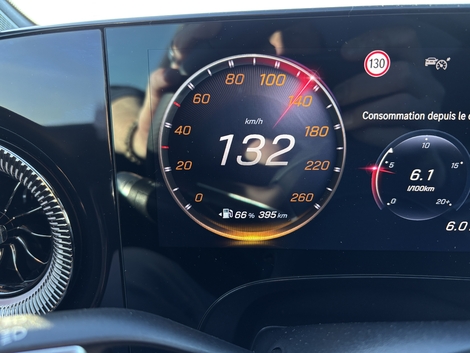 La jauge de carburant est uniquement affichée en pourcentage.