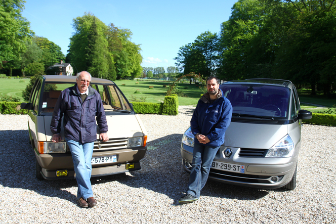 Vidéo - Renault Espace 2000 TSE (1984) vs Renault Gd Espace 2,0 l dCi 150 (2010) : la genèse du monospace