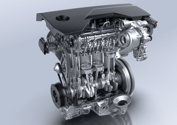 Le moteur Turbo 100, présenté comme "au top terme de durabilité": "on a revu les processus de validation", concède un ingénieur Stellantis.