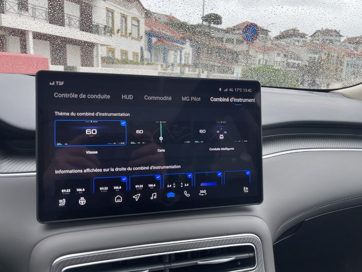 L’écran central, certes complet, reste d’une réactivité insuffisante.